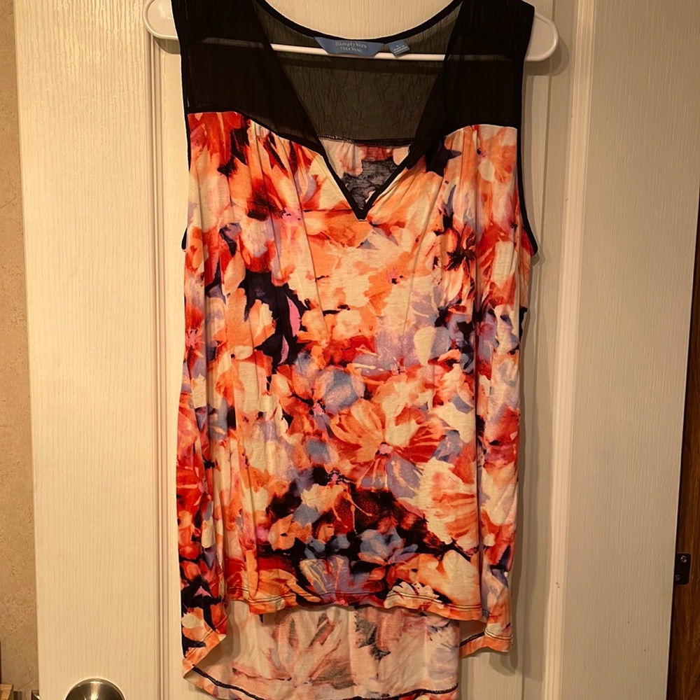 Floral sleeveless